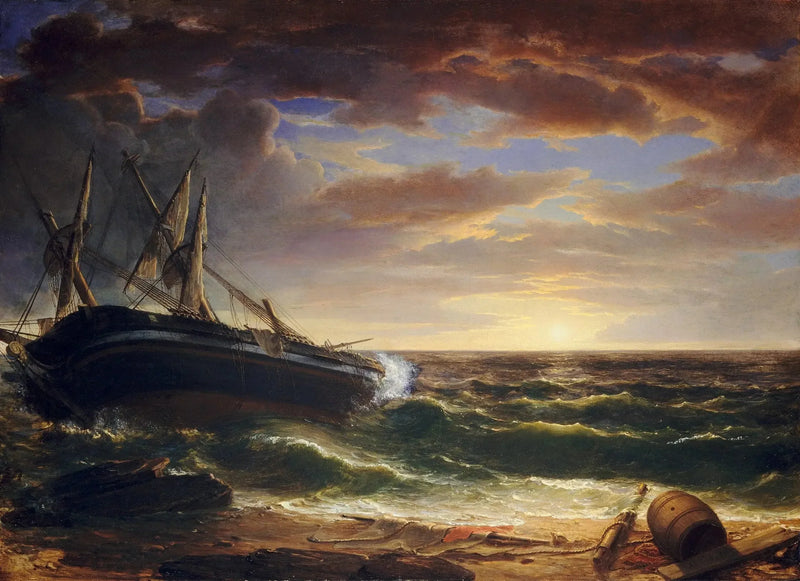 O navio encalhado - Asher Brown Durand