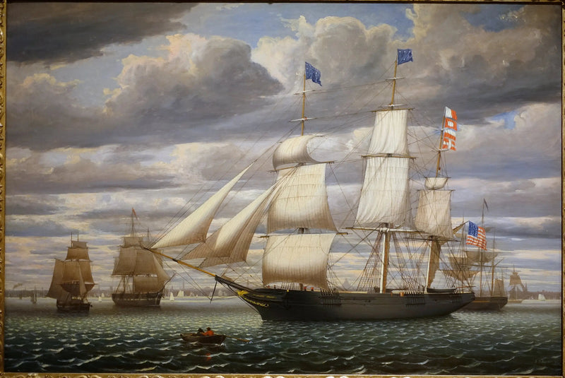 O navio Southern Cross no porto de Boston, 1851 - Fitz Henry Lane