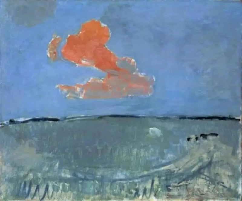 A nuvem vermelha - Piet Mondrian