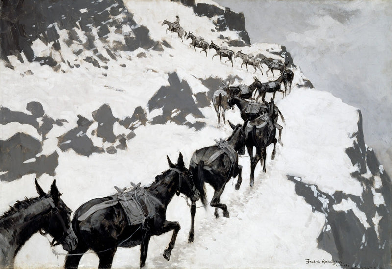 O pacote Mule - Frederic Remington