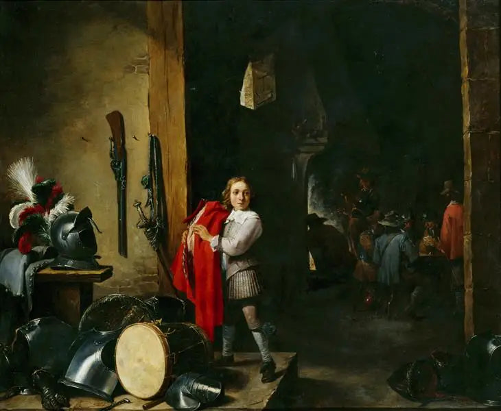 A página na sala de guarda - David Teniers Júnior
