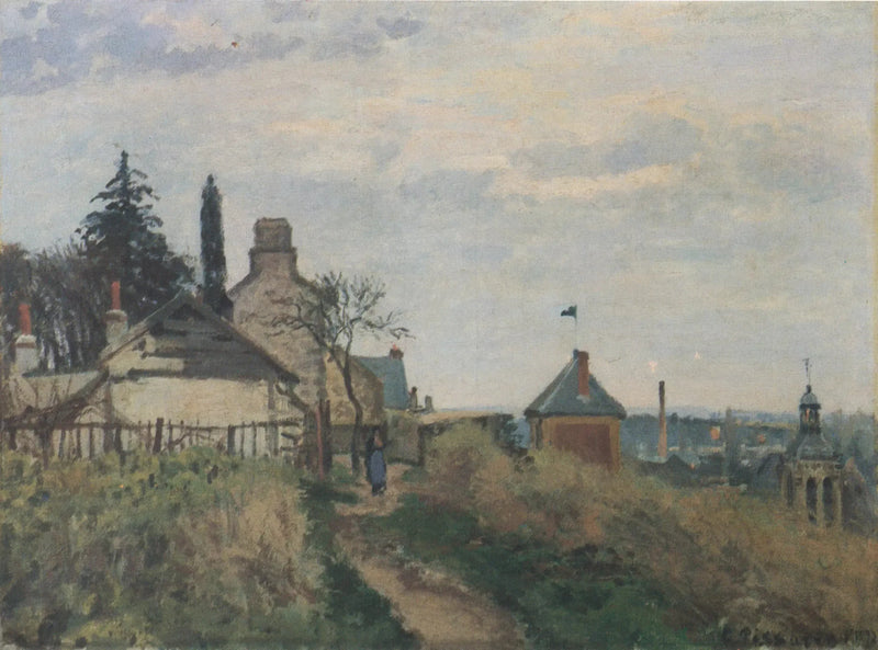 O Palácio da Justiça, Pontoise - Camille Pissarro