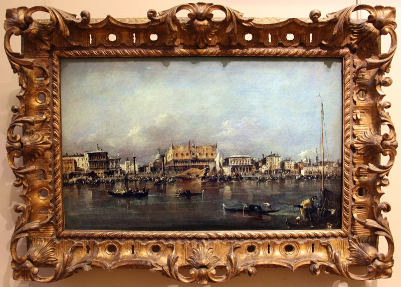 Palácio dos Doges de Veneza visto do bassin de San Marco - Francesco Guardi