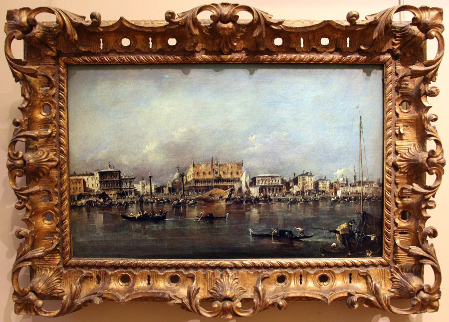 Palácio dos Doges de Veneza visto do bassin de San Marco - Francesco Guardi