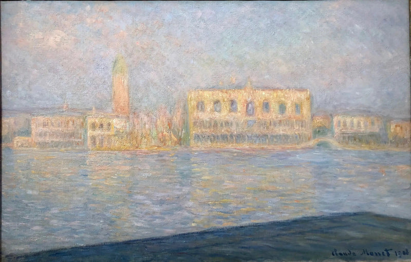 O Palácio Ducal visto de San Giorgio Maggiore - Claude Monet