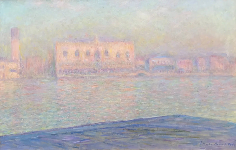 O Palácio Ducal visto de San Giorgio Maggiore - Claude Monet