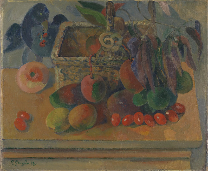 A Cesta Quadrada - Paul Gauguin