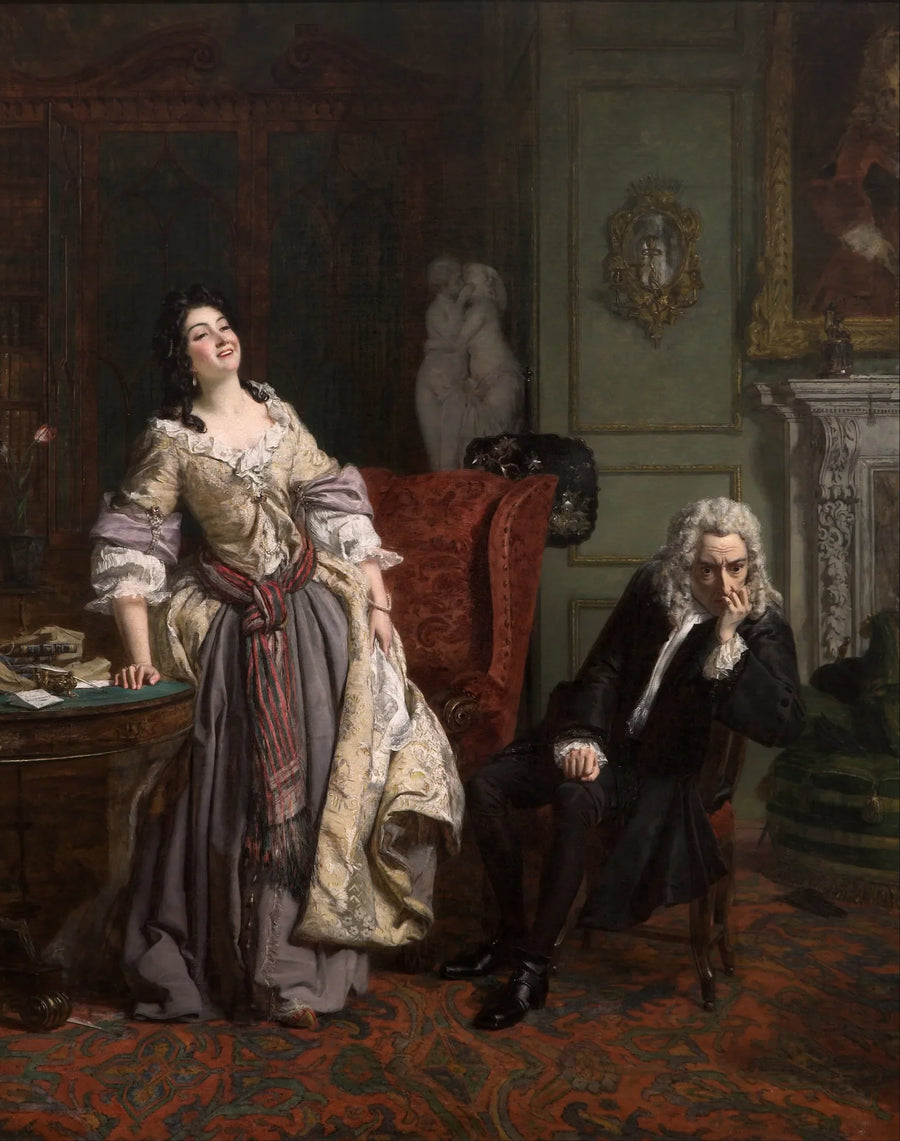 Le pape fait l'amour à Lady Mary Wortley Montagu - William Powell Frith