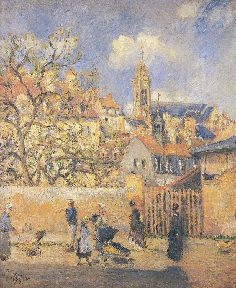 O Parque das Carroças, Pontoise - Camille Pissarro