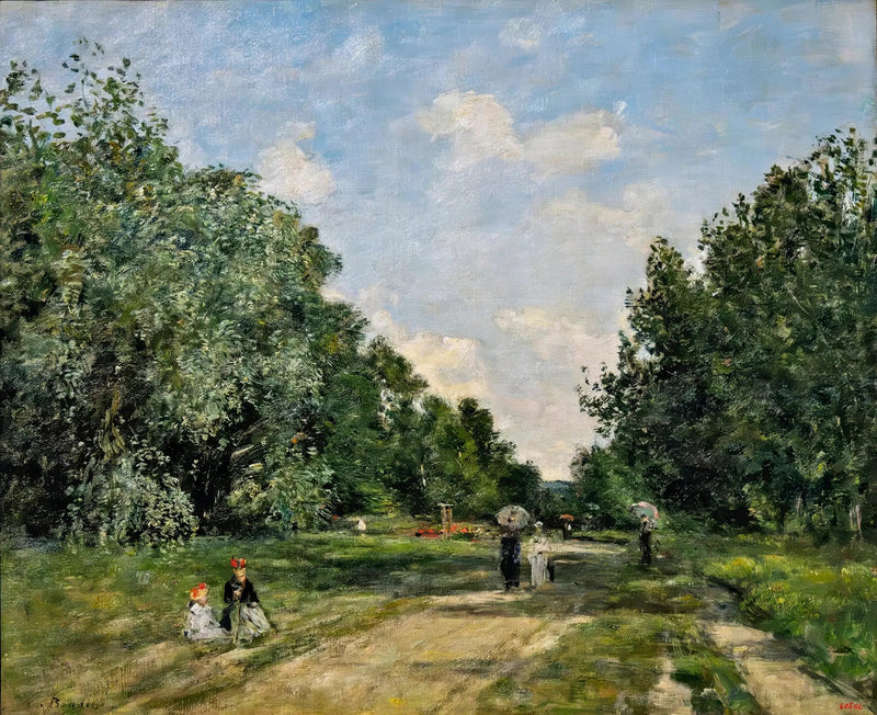 O Parque Cordier em Trouville - Eugène Boudin
