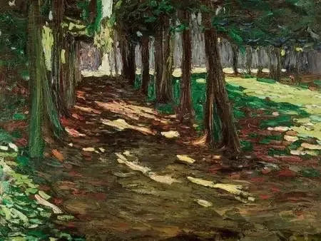 O Parque de Saint-Cloud, alameda sombreada - Vassily Kandinsky