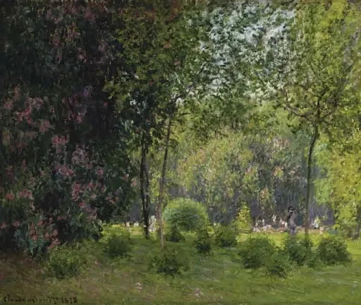 Le Parc Monceau - Claude Monet image 1 reproduction artisanale de tableau