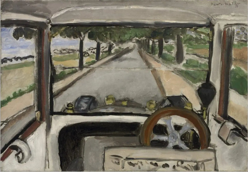 O Para-brisa, na estrada de Villacoublay - Henri Matisse