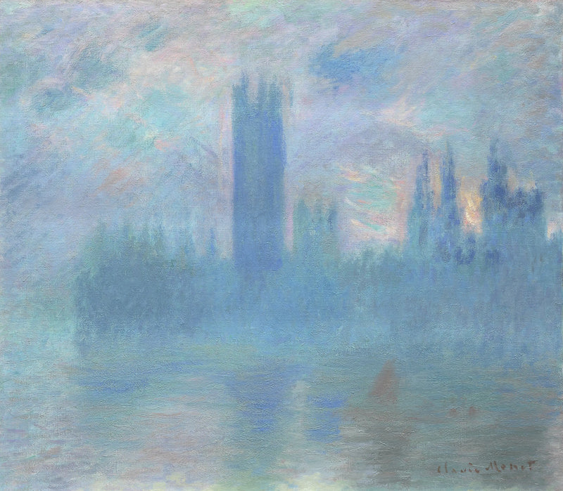 O Parlamento de Londres - Claude Monet