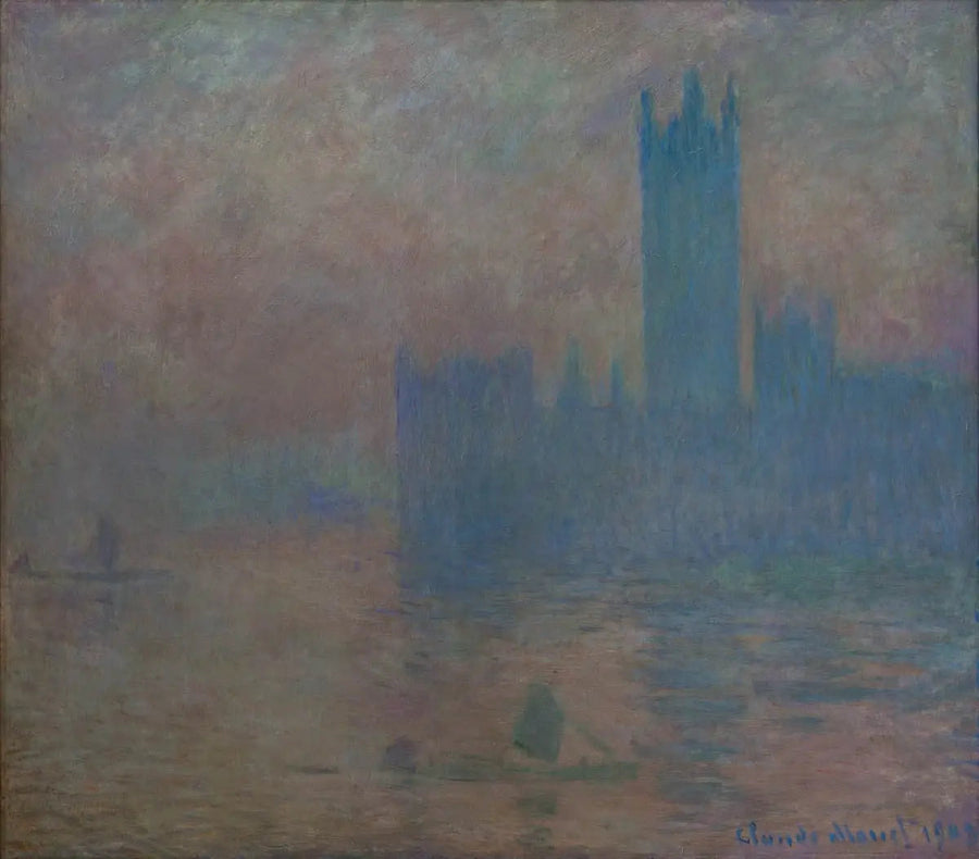 O Parlamento de Londres, efeito de névoa - Claude Monet