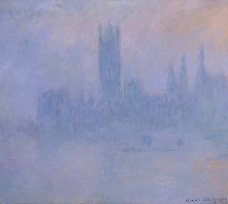 O Parlamento, sinfonia em azul - Claude Monet