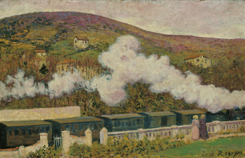 A passagem do trem - Darío de Regoyos