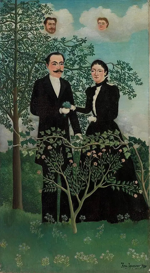 O Passado e o Presente - Henri Rousseau