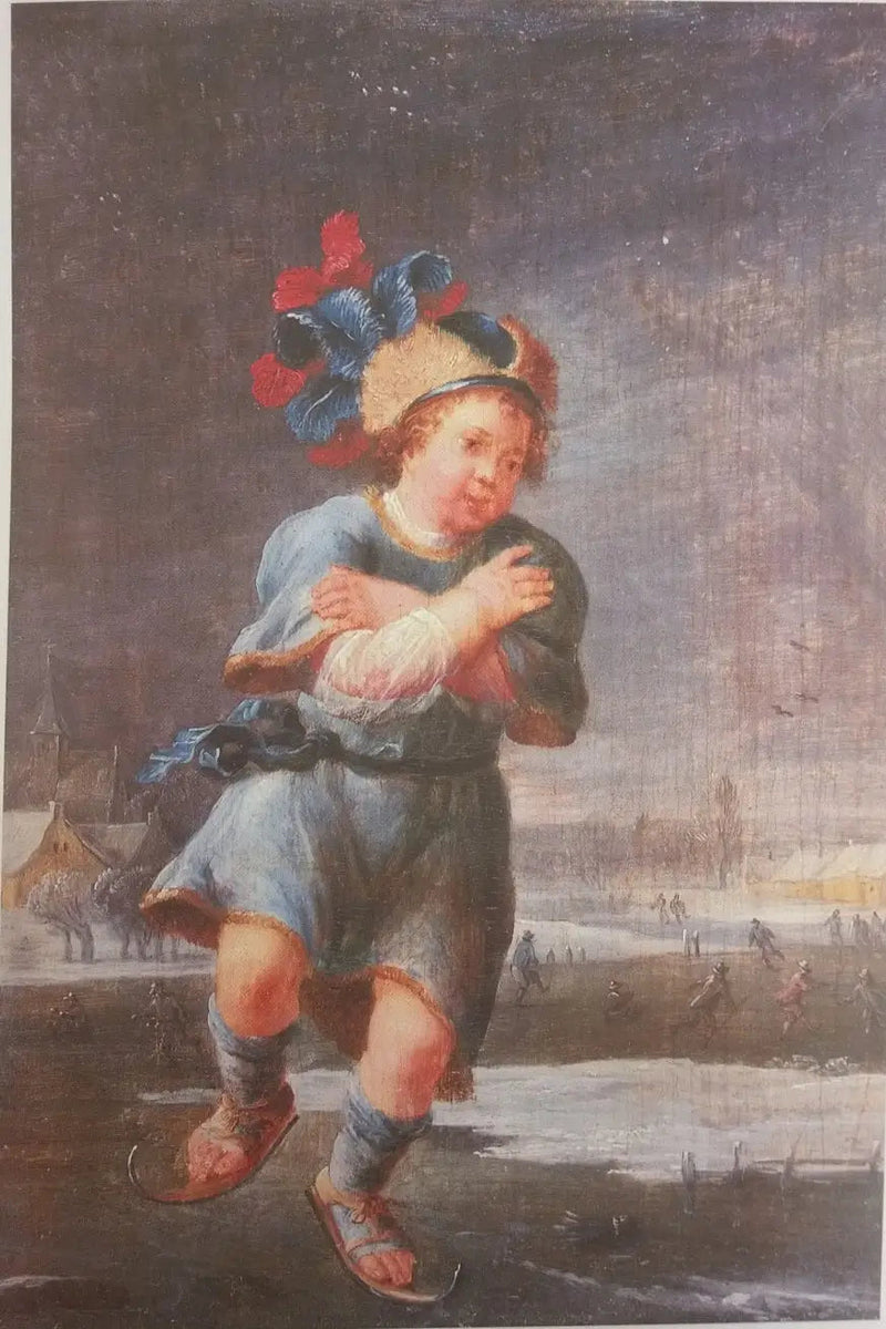 O patinador no gelo - David Teniers Júnior