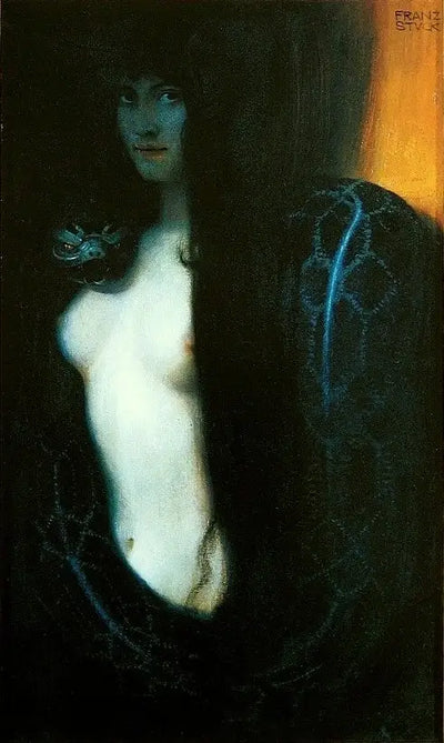 Reproduction du tableau « Le Péché - Franz von Stuck » par Alpha Reproduction en peinture à l’huile