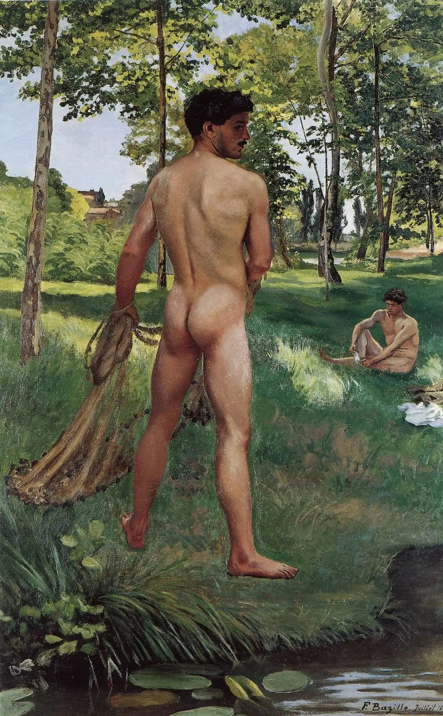 O Pescador com o gavião - Frédéric Bazille