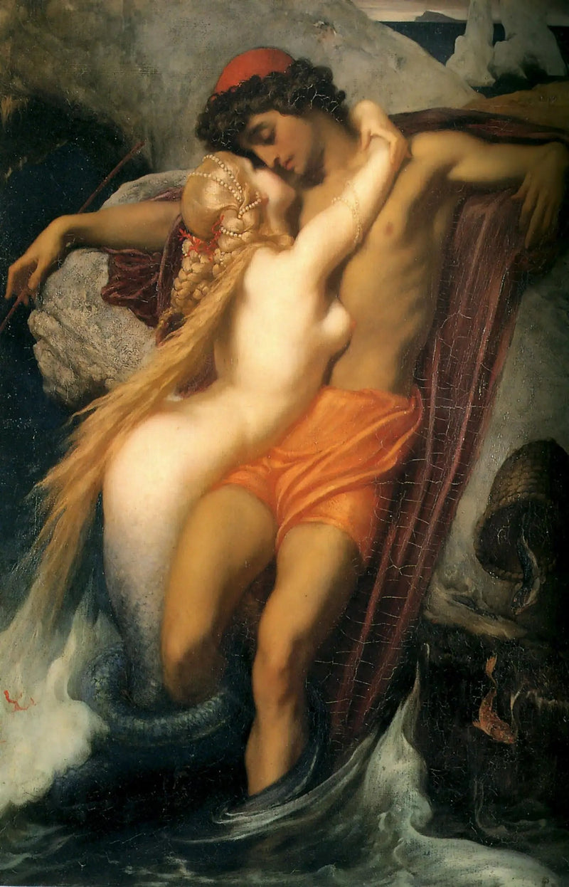 O Pescador e a Sereia. - Frederic Leighton