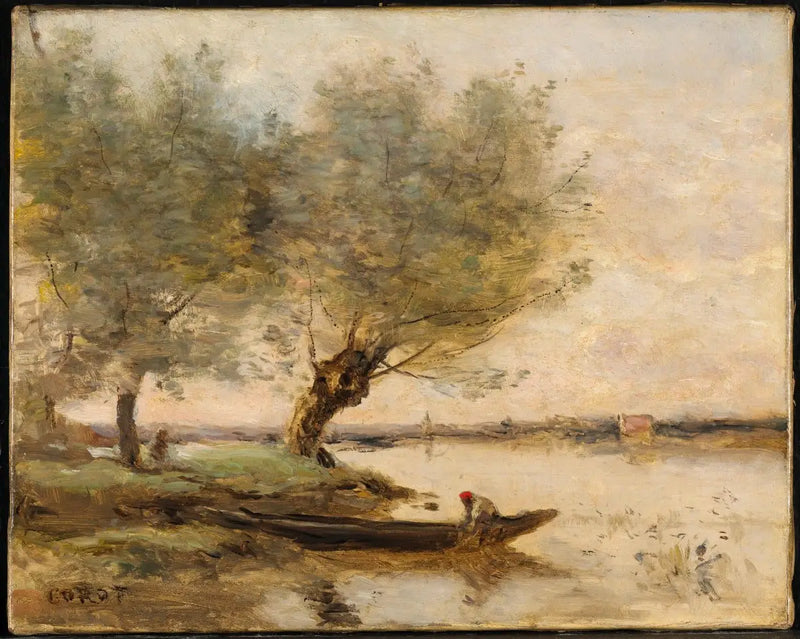 O pescador - Jean-Baptiste Camille Corot