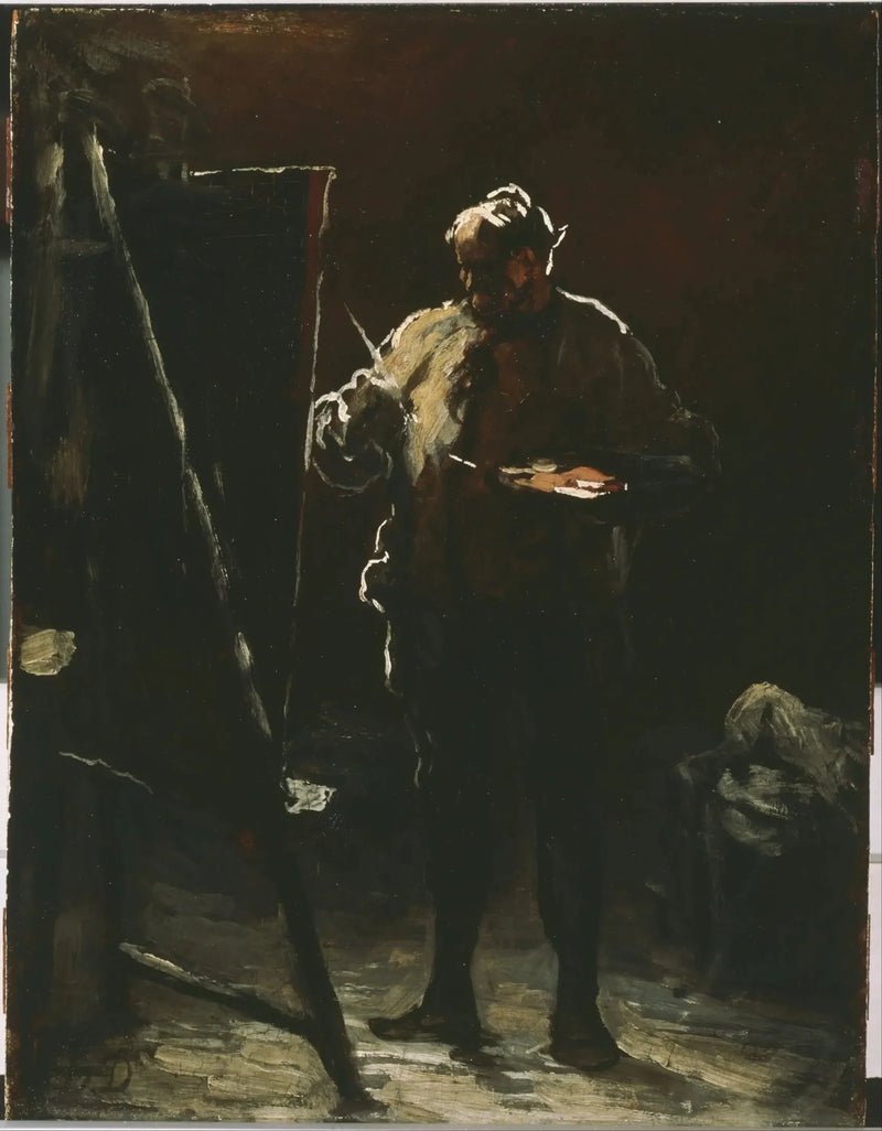 O pintor em seu cavalete - Honoré Daumier