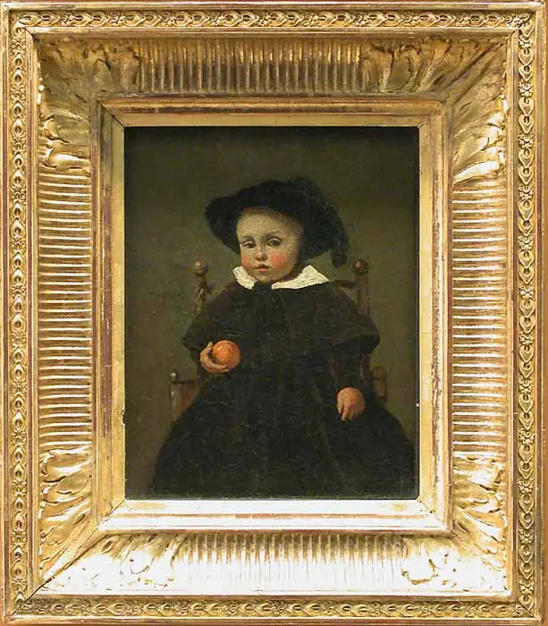 O Pintor Adolphe Desbrochers, criança, inquilino de uma laranja - Jean-Baptiste Camille Corot