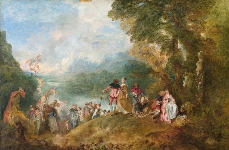 A Peregrinação à Ilha de Cítira - Antoine Watteau