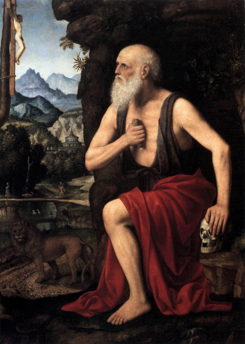 Le pénitent saint Jérôme - Bernardino Luini - Alpha Reproduction