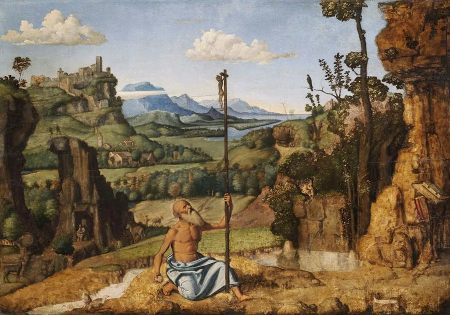 O penitente São Jerônimo no deserto - Cima da Conegliano