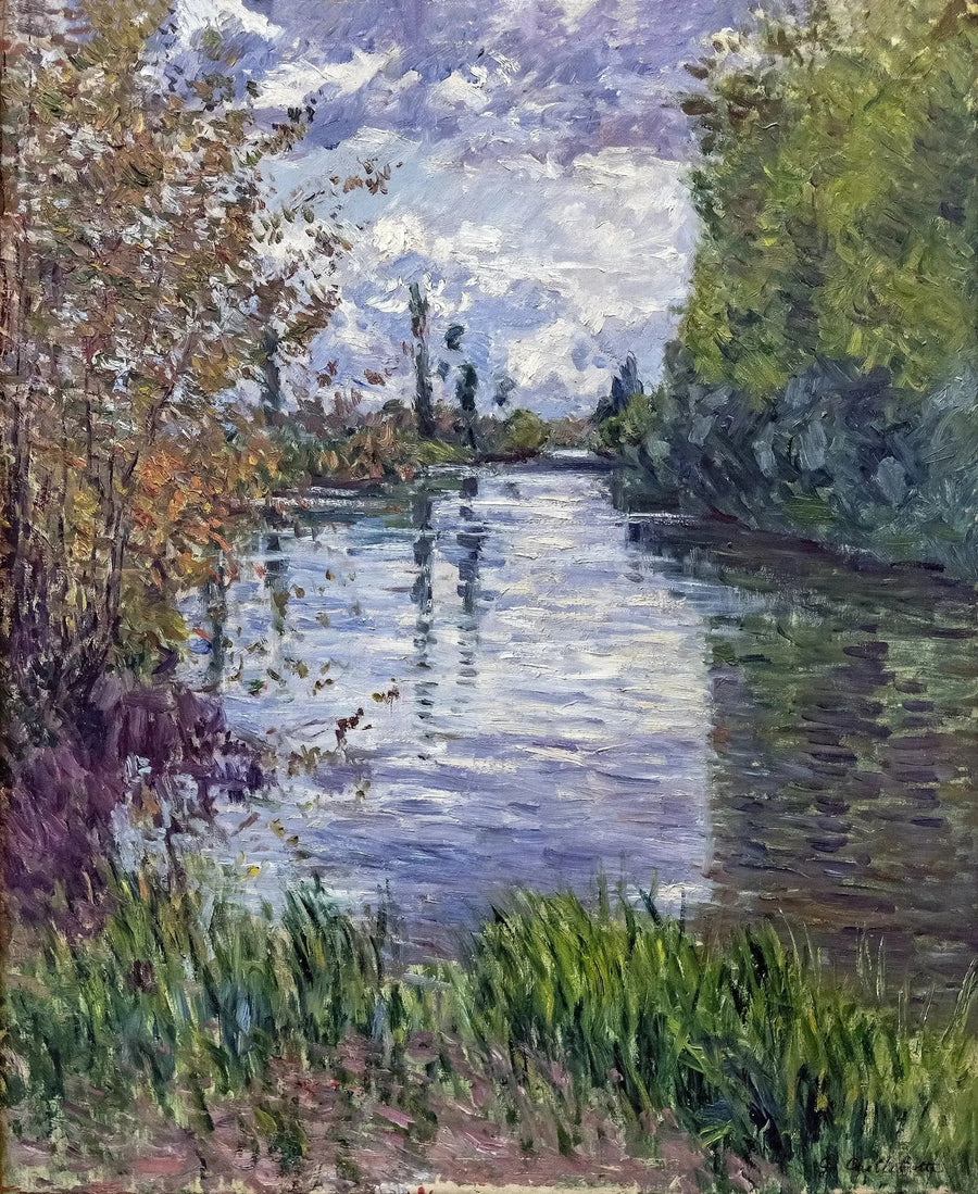 O Pequeno braço do Sena no outono - Gustave Caillebotte