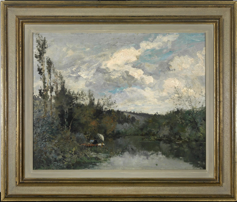 O pequeno lago na floresta - Gustave Caillebotte