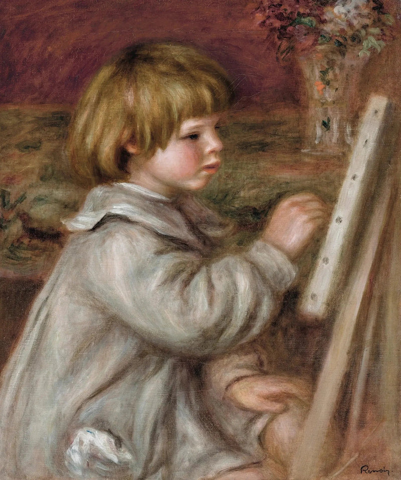 O pequeno pintor (Claude Renoir) - Pierre-Auguste Renoir