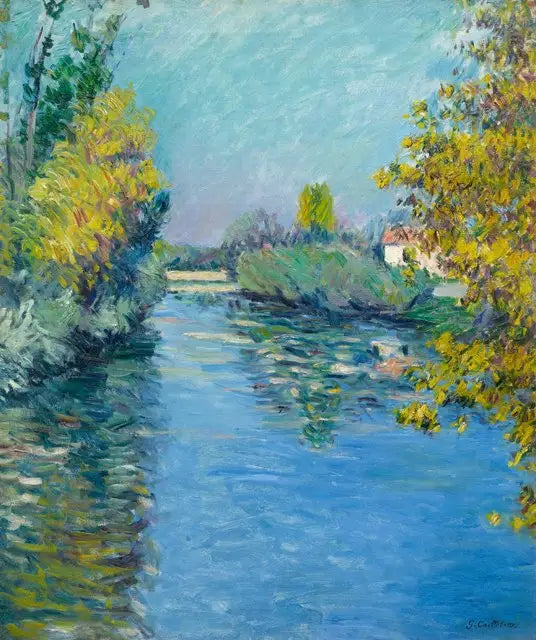 O pequeno sutiã do Sena, efeito de outono - Gustave Caillebotte