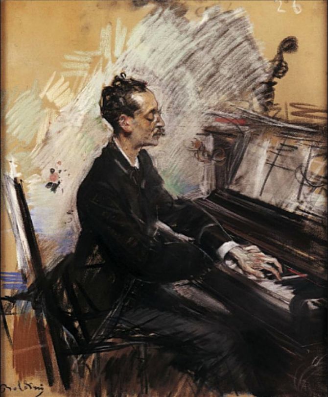 O pianista A. Rey Colaço - Giovanni Boldini