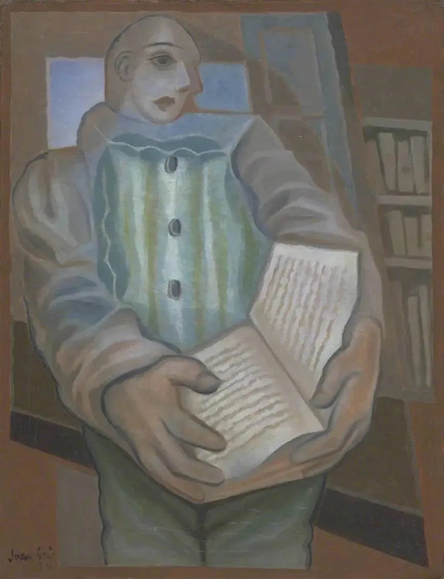 O Pierrot ao livro - Juan Gris