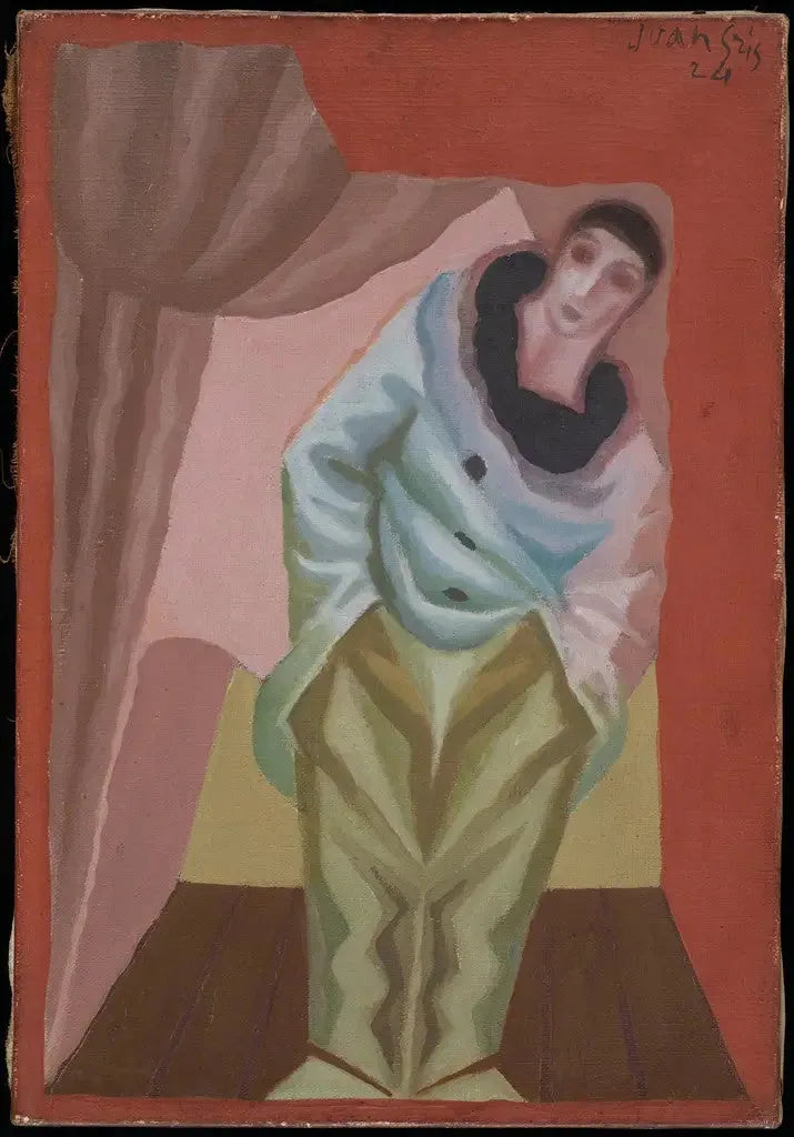 O Pierrot com Cortina - Juan Gris