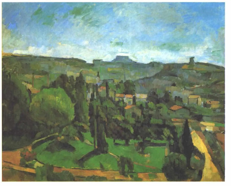 O Pilão do Rei, vista de Bellevue - Paul Cézanne