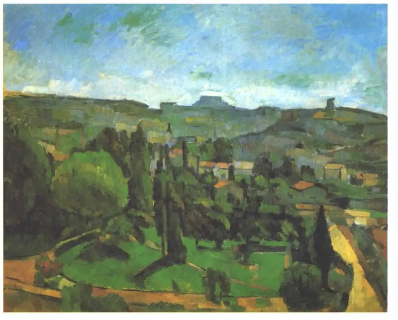 O Pilão do Rei, vista de Bellevue - Paul Cézanne