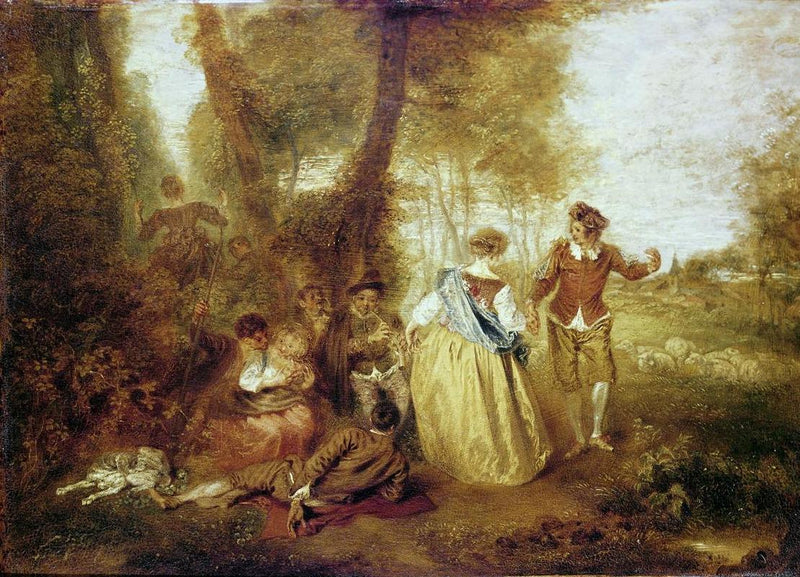 O Prazer Pastoral - Antoine Watteau