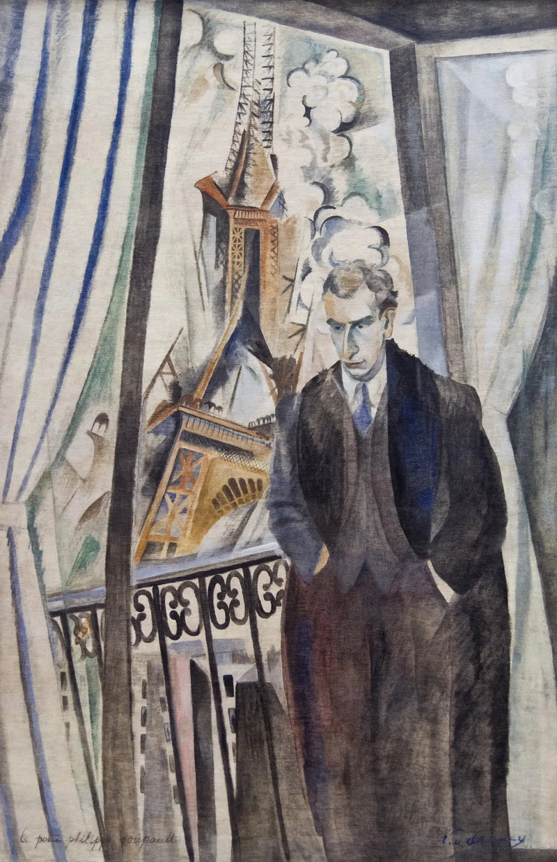 O poeta Philippe Soupault - Robert Delaunay