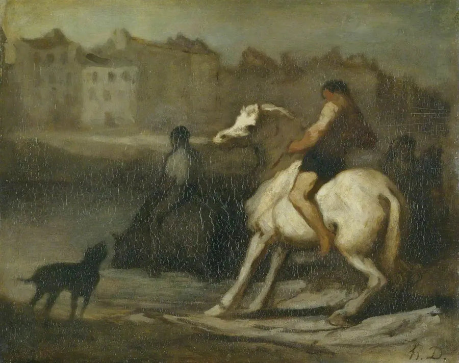 O ponto d'água - Honoré Daumier