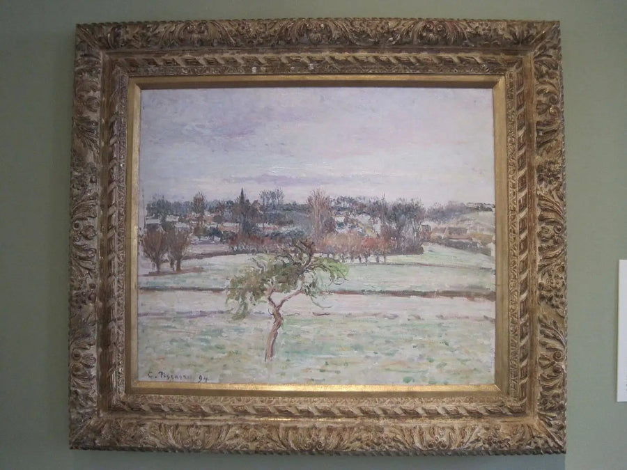 A Macieira, efeito de neve em Éragny - Camille Pissarro