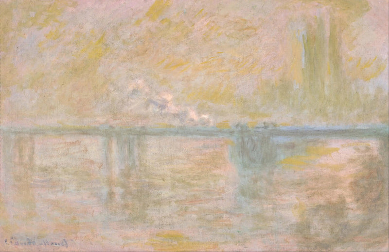 A ponte Charing-Cross em Londres - Claude Monet
