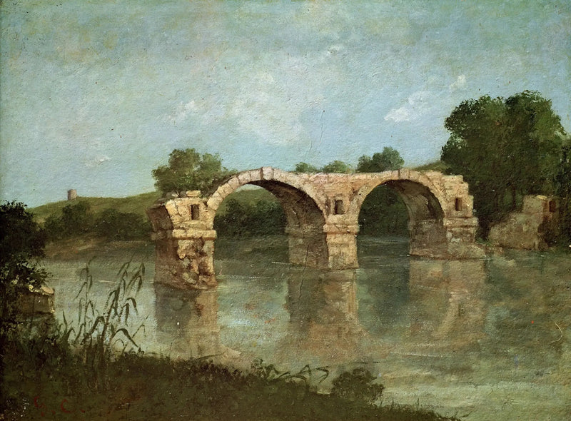 A ponte de Ambrussum - Gustave Courbet