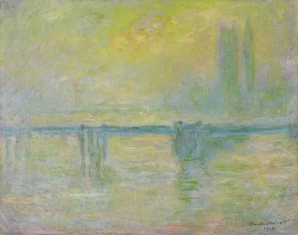 A Ponte de Charing-Cross, neblina - Claude Monet