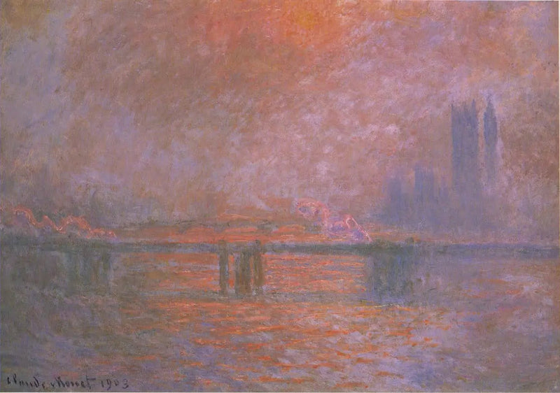 A ponte de Charing Cross, o Tâmisa - Claude Monet
