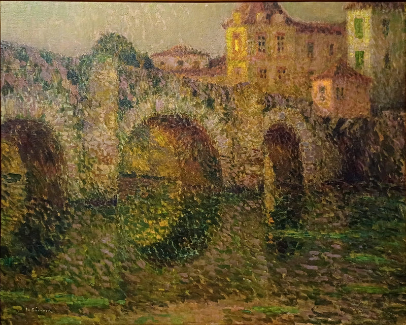 A ponte de Clisson ao entardecer - Henri Le Sidaner